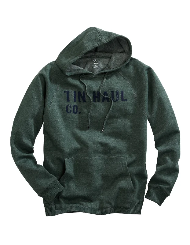 MENS TIN HAUL FADED SCREEN PRINT GREEN SWEATSHIRT