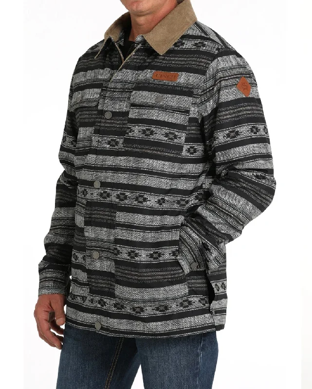 Cinch Men’s Aztec Stripe Barn Coat