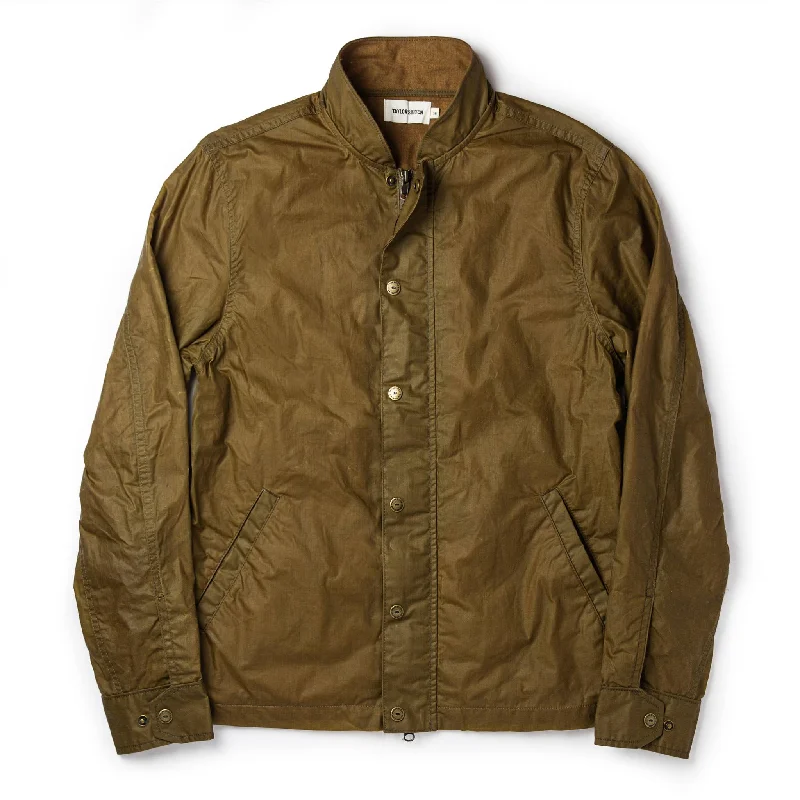 The Bomber Jacket in Field Tan Wax Canvas