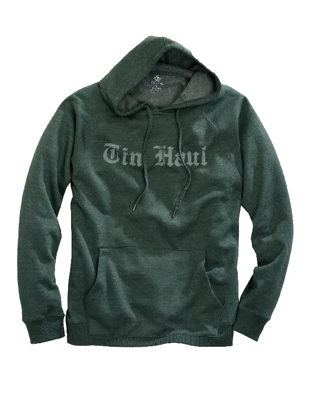 MENS KNIT TIN HAUL OLD STYLE LETTERING SCREEN PRINT SWEATSHIRT