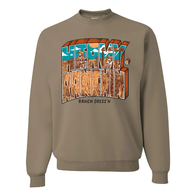 HEAVY RANCHIN' SANDSTONE CREWNECK