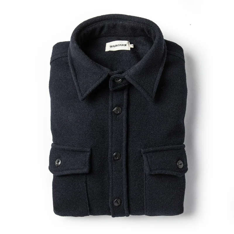 The Maritime Shirt Jacket in Deep Navy