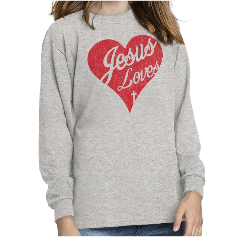 Jesus Loves Youth Long Sleeve T-Shirt