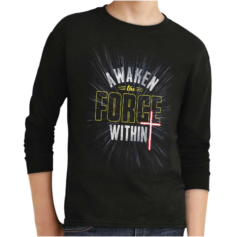 Awaken The Force Within Youth Long Sleeve T-Shirt