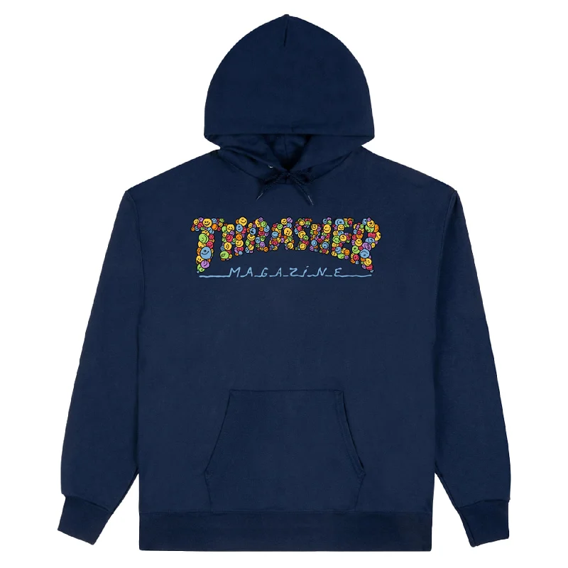 Thrasher Smile by Spanky Hoodie Navy