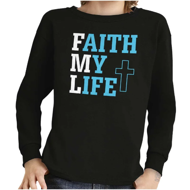 Faith My Life Youth Long Sleeve T Shirt