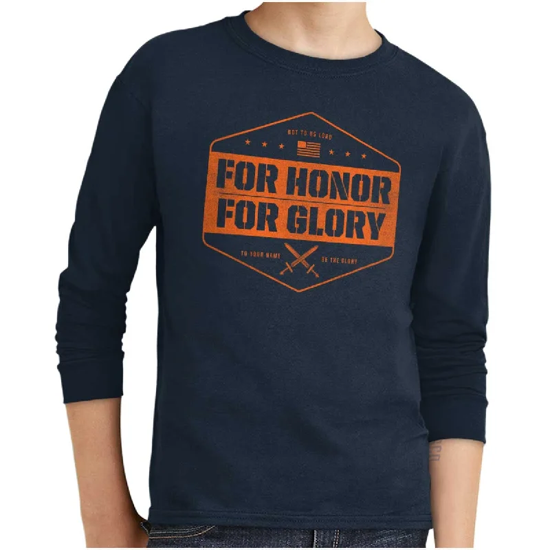 For Honor and Glory Youth Long Sleeve T Shirt