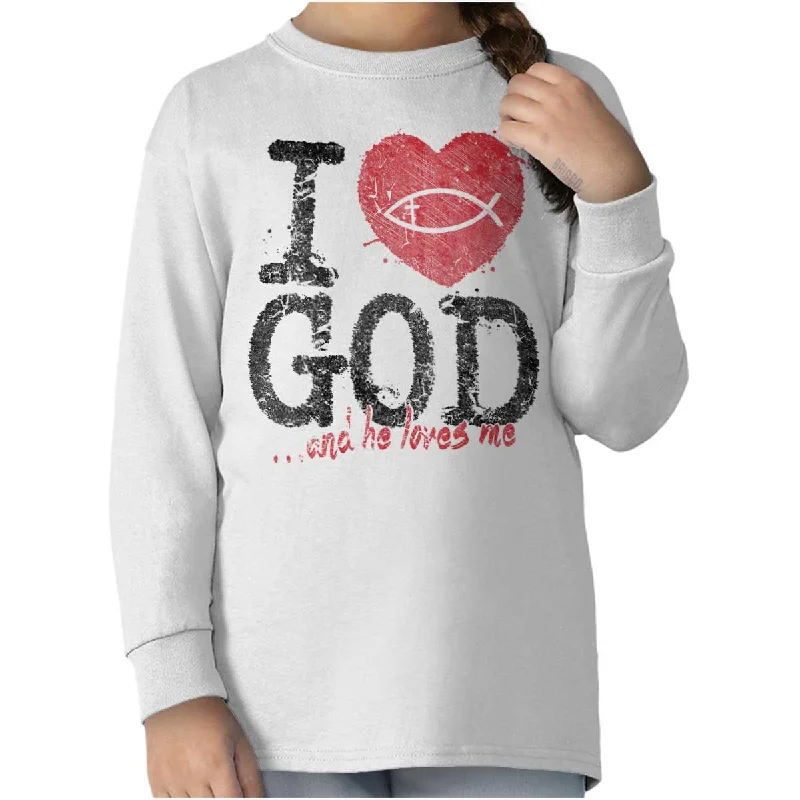 I Love God Youth Long Sleeve T-Shirt