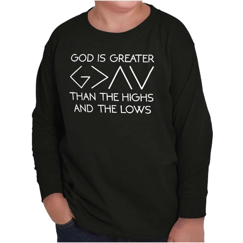 God Is Greater Youth Long Sleeve T Shirt