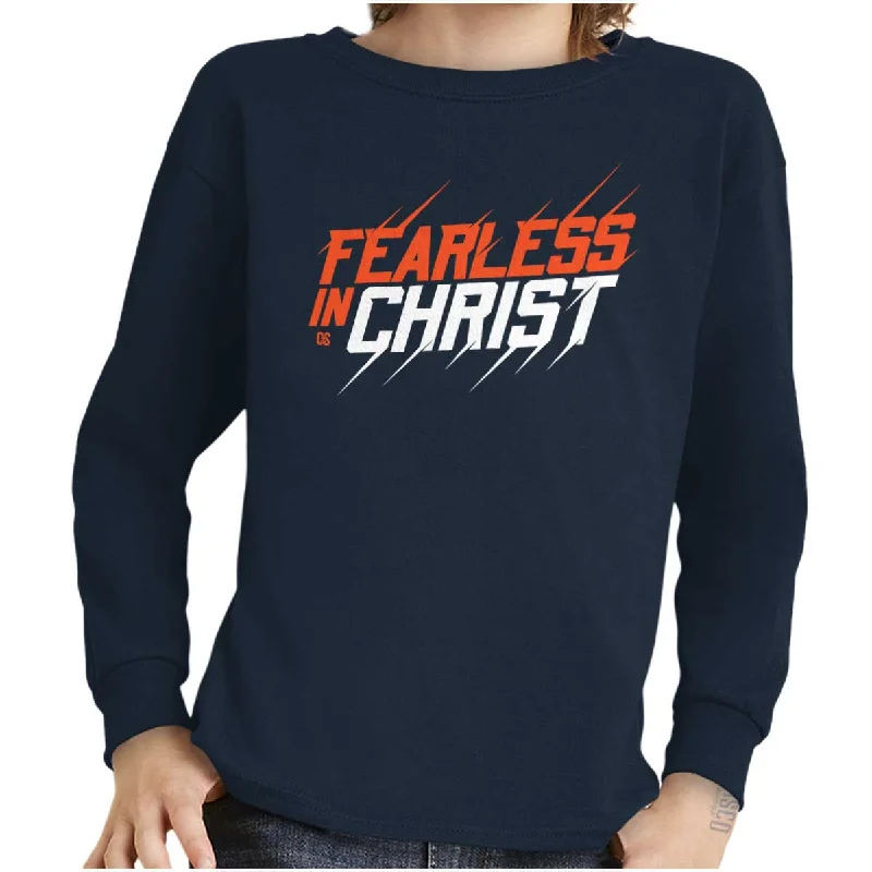 Fearless in Christ Youth Long Sleeve T Shirt