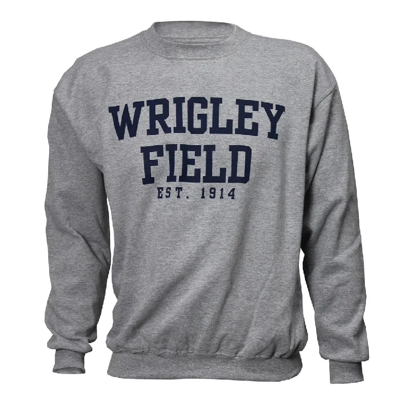 Wrigley Field Est. Grey Core Crew Sweatshirt