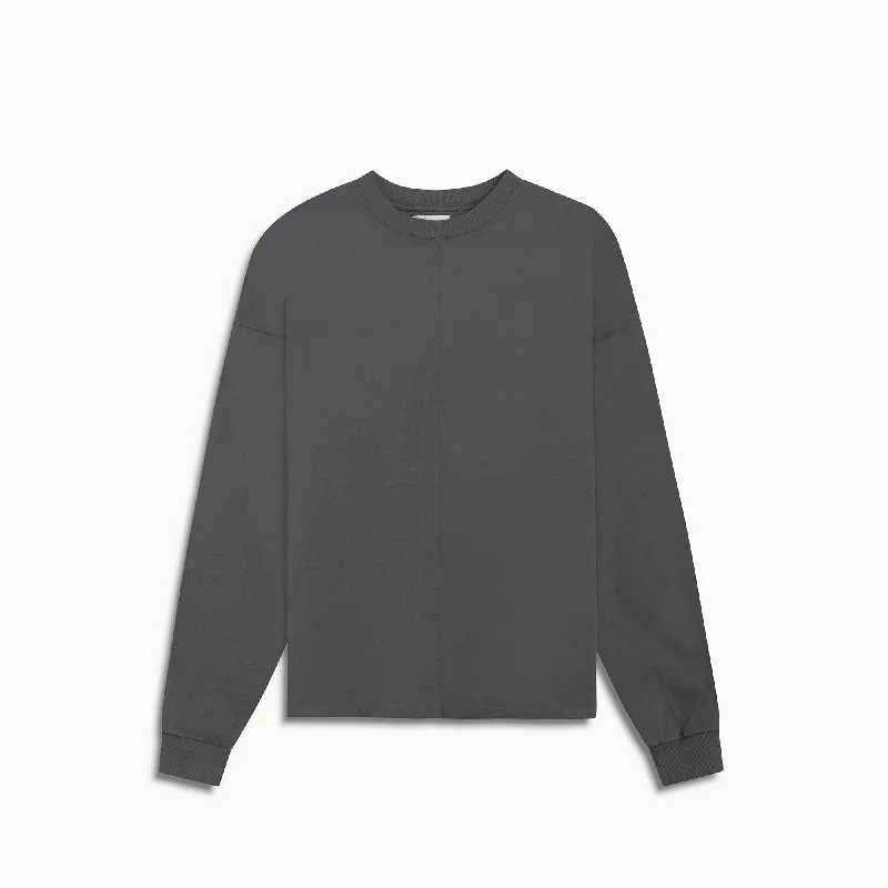 standard l/s crew / vintage black