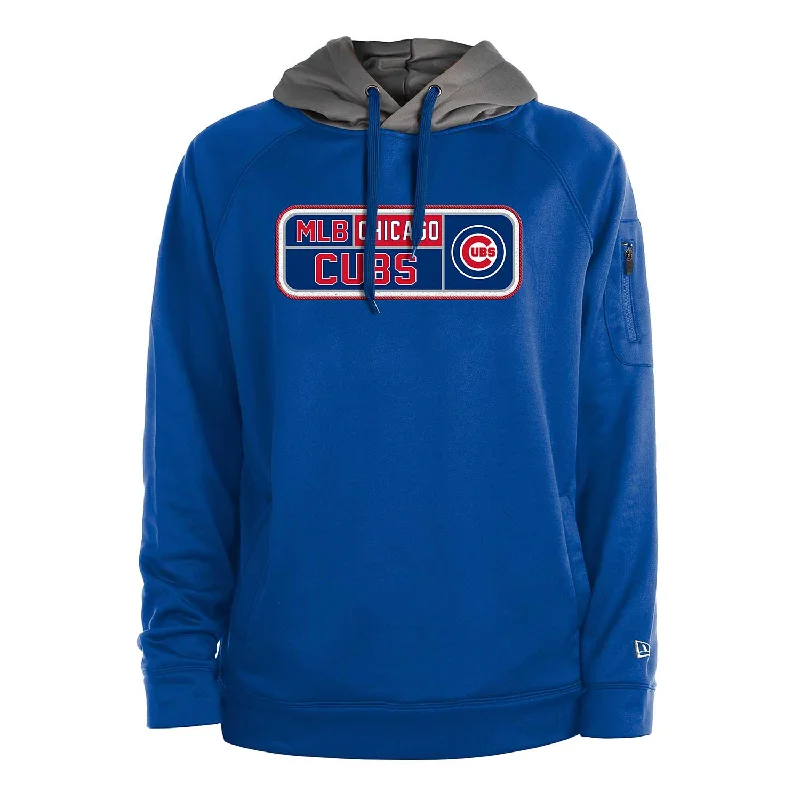 Chicago Cubs Bullseye Patch Hooded Sweatshirt