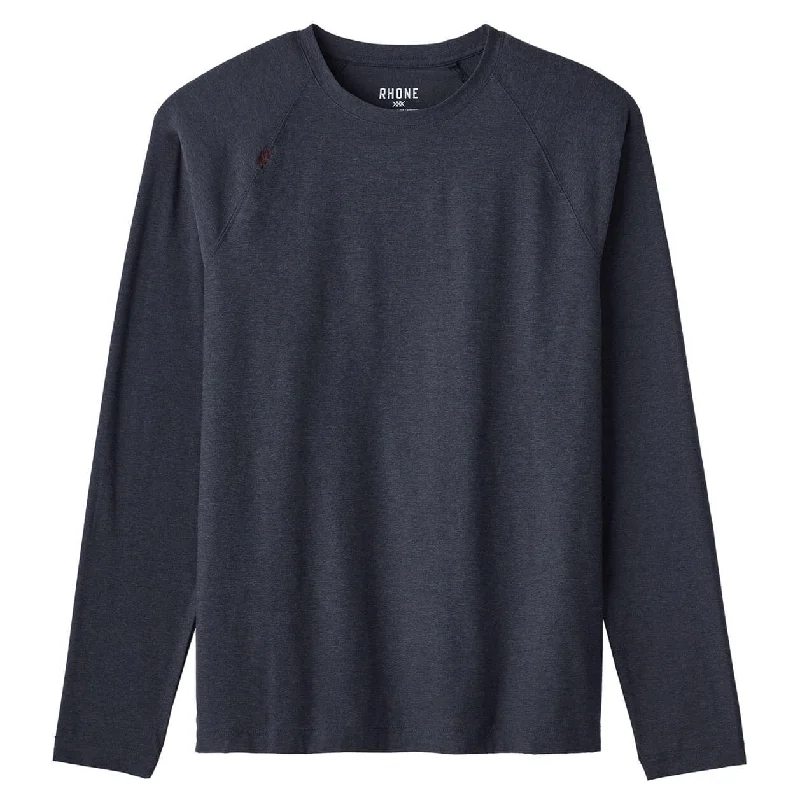 Rhone Men's Reign Long Sleeve T-Shirt - Black Heather