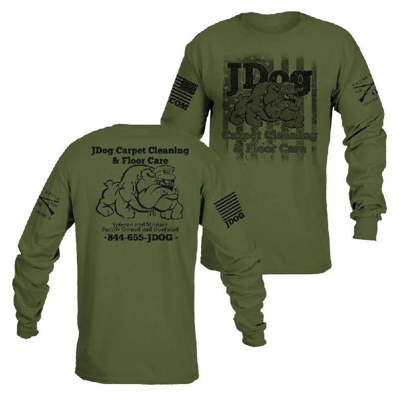 Men's JDog Carpet Cleaning & Floor Care Long Sleeve - Military Green