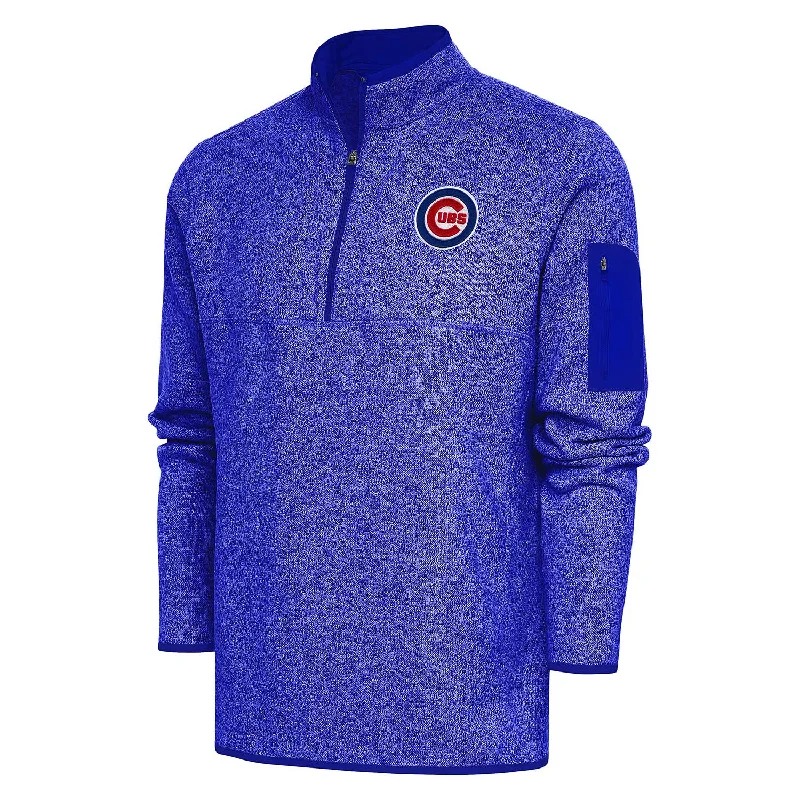 Chicago Cubs Royal Bullseye Fortune 1/4-Zip Jacket