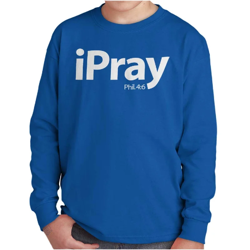 I Pray Philippians Youth Long Sleeve T Shirt