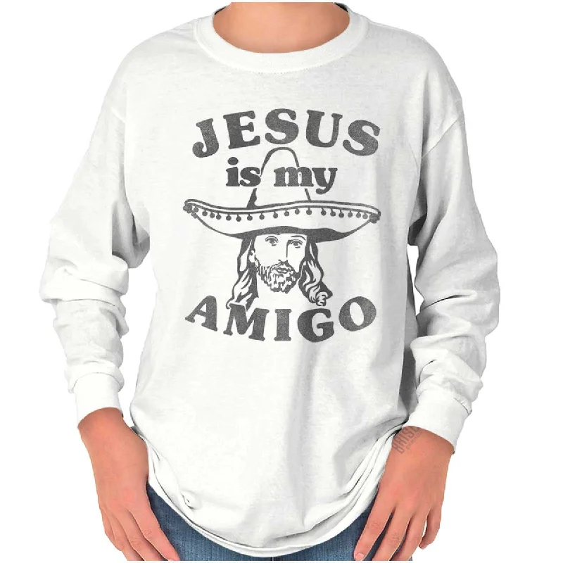 Amigo Jesus Youth Long Sleeve T Shirt