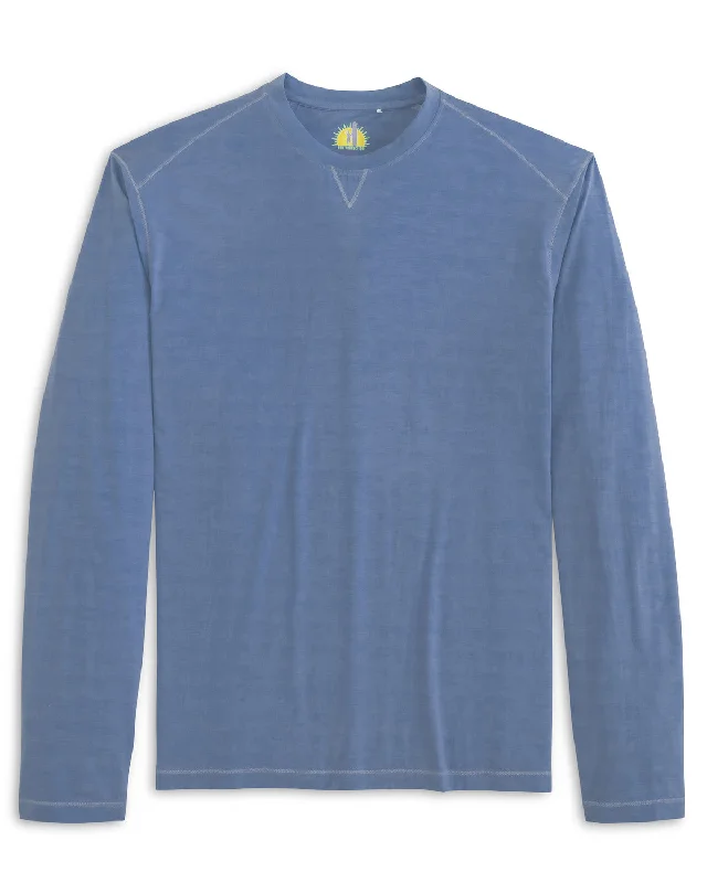 Johnnie-O Basin Prep-Formance Long Sleeve T-Shirt - Tide