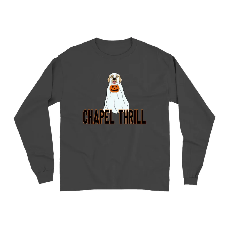 Chapel Thrill Ghost Dog Comfort Colors Adult Long Sleeve T-Shirt