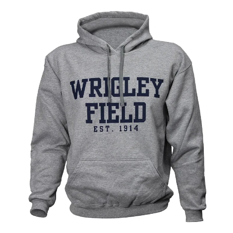 Wrigley Field Est. 1914 Grey Core Hooded Sweatshirt