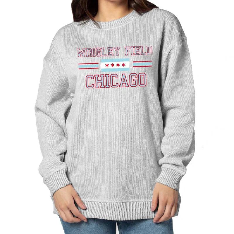 Wrigley Field Chicago Women's Warm Up Crew Sweatshirt