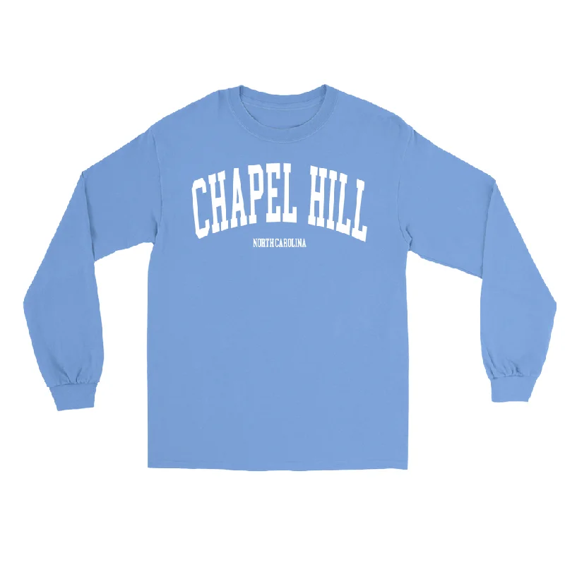 Chapel Hill North Carolina Classic Carolina Blue Adult Long Sleeve Shirt