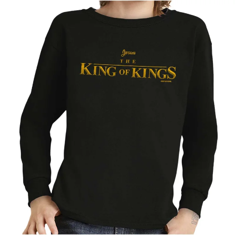 Jesus King Of Kings Youth Long Sleeve T Shirt