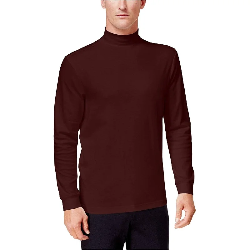 Club Room Men's Solid Mock-Neck Sweatshirt Sable Size 3-Extra Large - Brown - 3XL