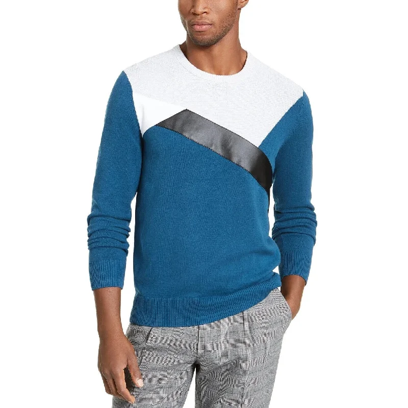 INC International Concepts Men's Colorblocked Sweater Blue Size XXL - XX-Large