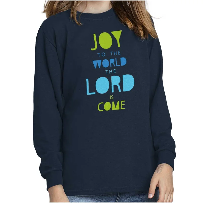 Joy To The World Youth Long Sleeve T Shirt