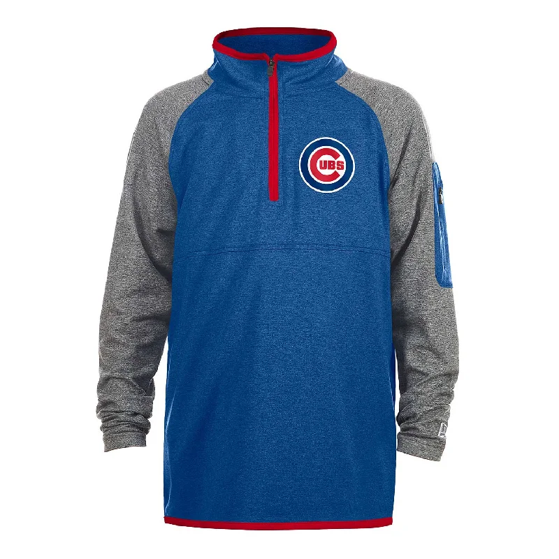 Chicago Cubs Youth Bullseye Quarter Zip Pullover