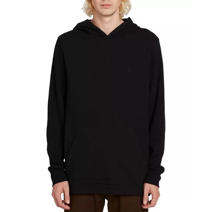 Volcom Men's Wallace Hooded Thermal Black Size Medium