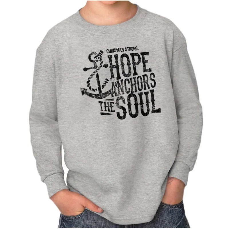 Hope Anchors the Soul Youth Long Sleeve T-Shirt