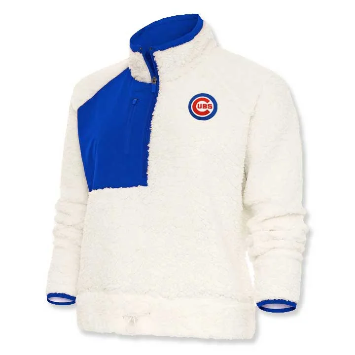 Chicago Cubs Women's Fusion 1/2-Zip Sherpa Sweatshirt