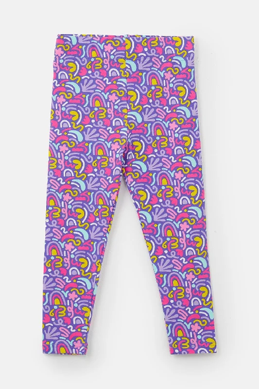 Mollie Leggings - Abstract Print