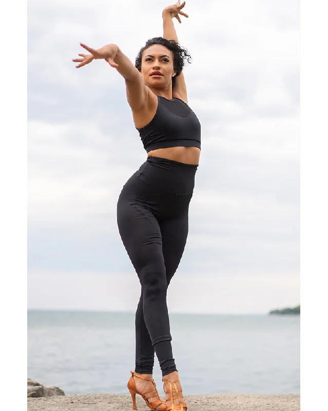 Tendu Active Black Swan Extend Leggings - Womens - Black