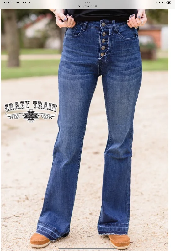 Crazy Train Beth Button Jeans