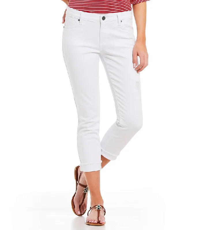 Amy Crop Straight Leg (White Wash)