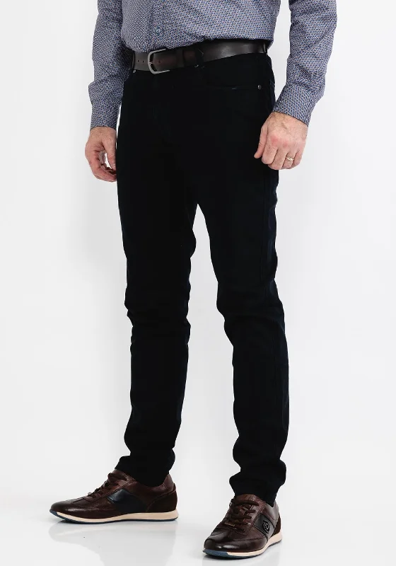 Bugatti Modern Cashmere Feel Trousers, Navy