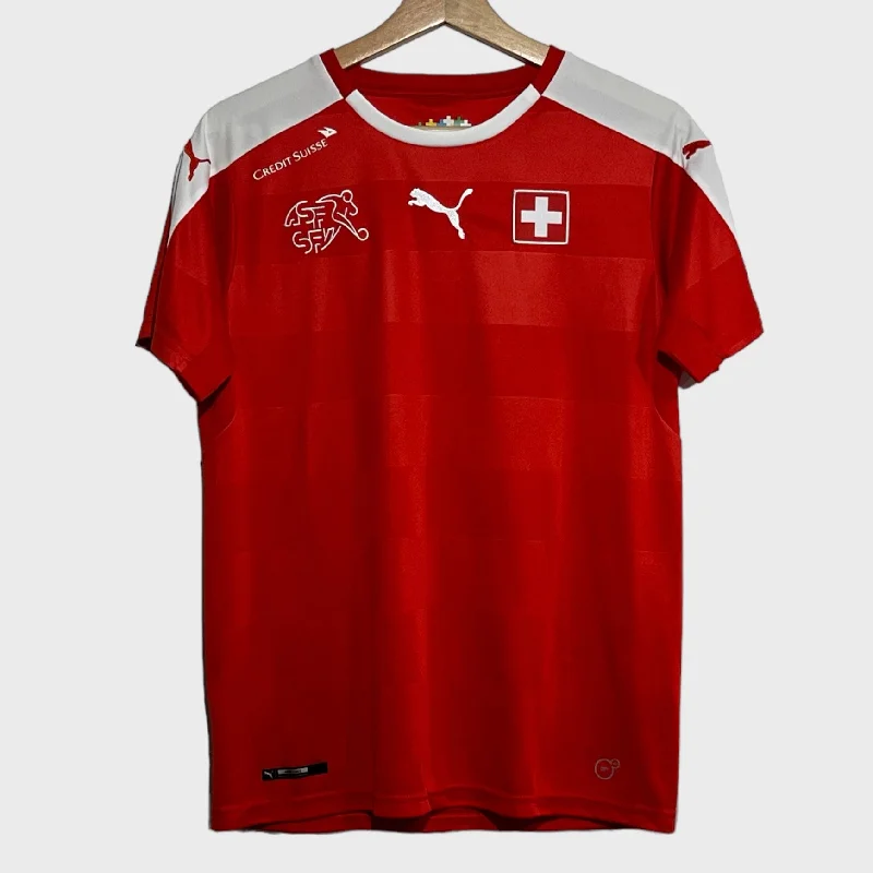 Switzerland Home Soccer Jersey Youth XL