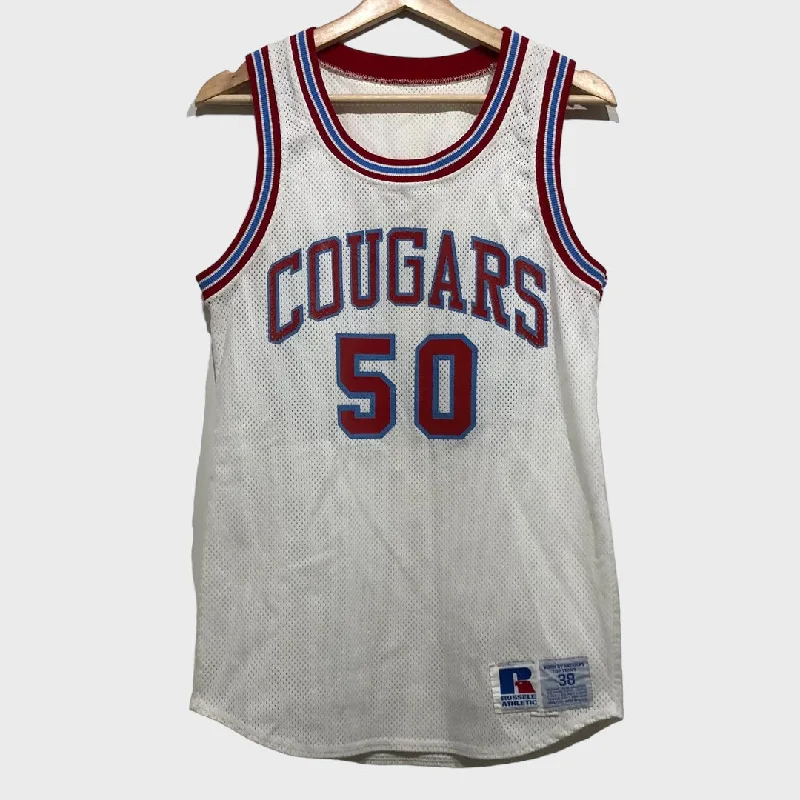 Vintage Cougars Game Worn Basketball Jersey M