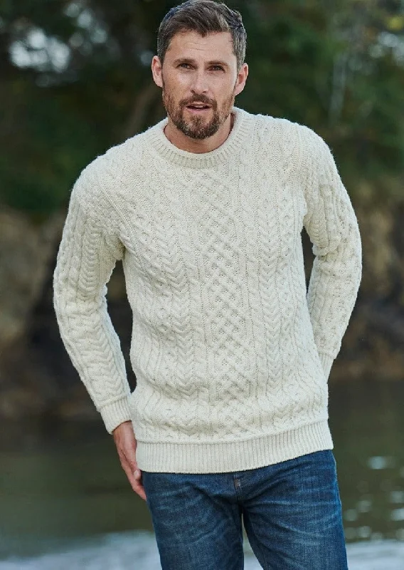 Aran Supersoft Men's Sweater | Natural