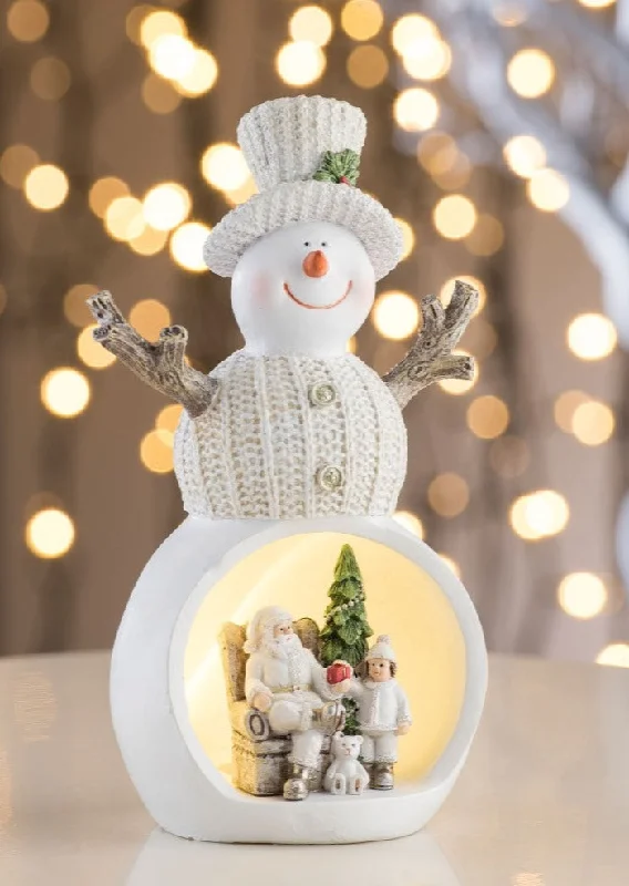 Aynsley Christmas Scene Snowman Led