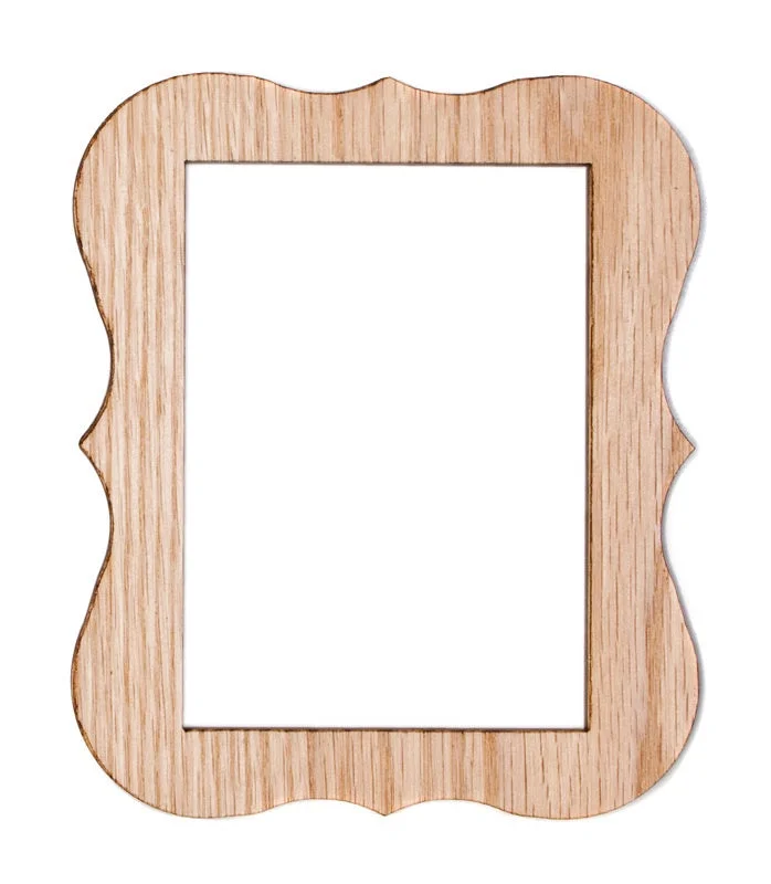 Wood Paddle Frame Scroll