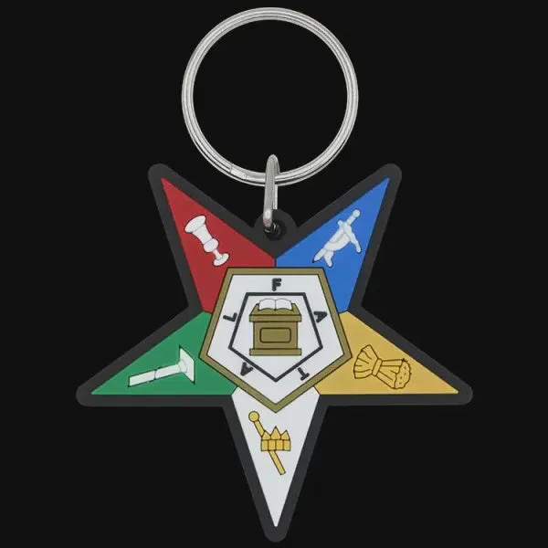 OES Shield PVC Keychain