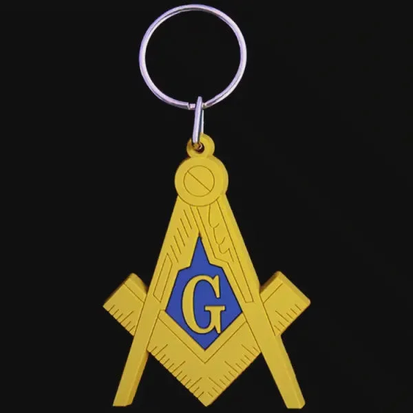 Mason Shield PVC Keychain