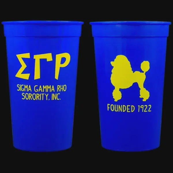 SGRho 22 oz. Plastic Stadium Cup