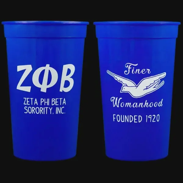 Zeta 22 oz. Plastic Stadium Cup