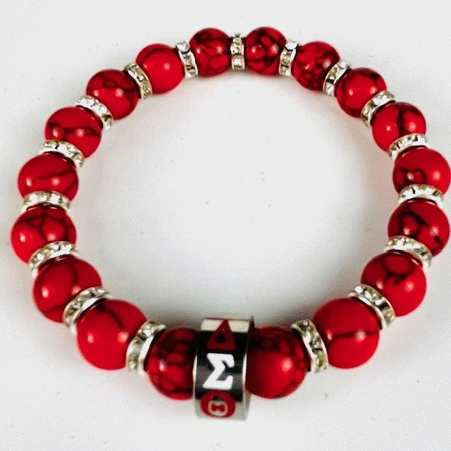 Delta Stone Bead Bracelet